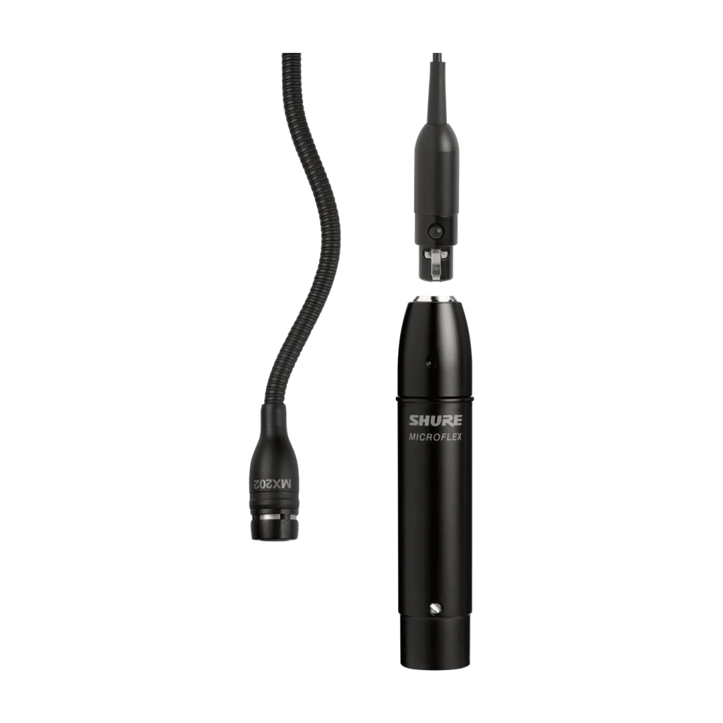 SHURE MX202B/C миниатюрный театрально-хоровой кардиоидный микрофон на гибком креплении (10см) с шнур