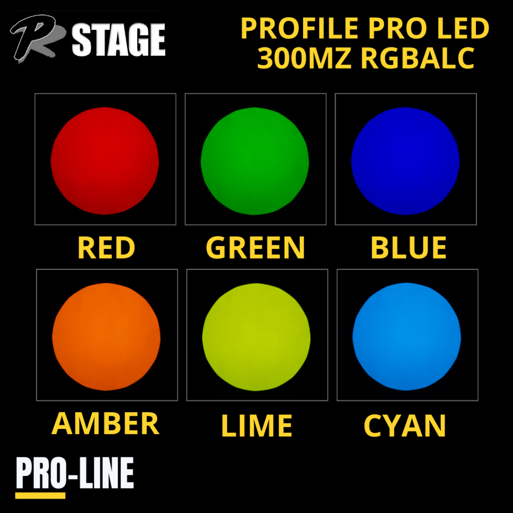 PRSTAGE LED PROFILE PRO 300MZ RGBCAL manu zoom profil light + diaphragm