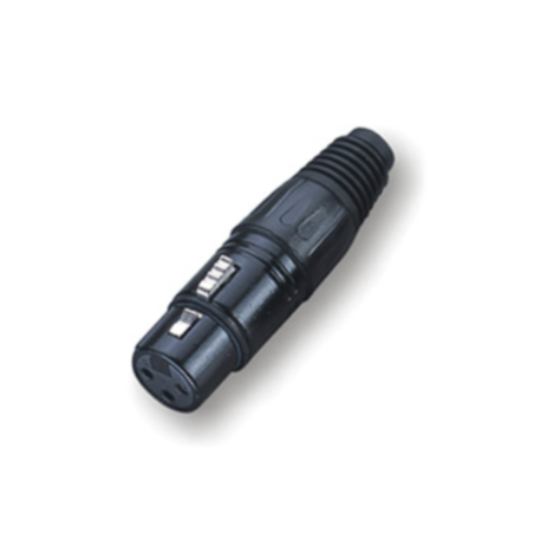 ROXTONE RX004F Разъем cannon кабельный мама 3-х контактный, цвет: черный