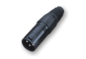 ROXTONE RX004M Разъем cannon кабельный папа 3-х контактный, цвет: Черный