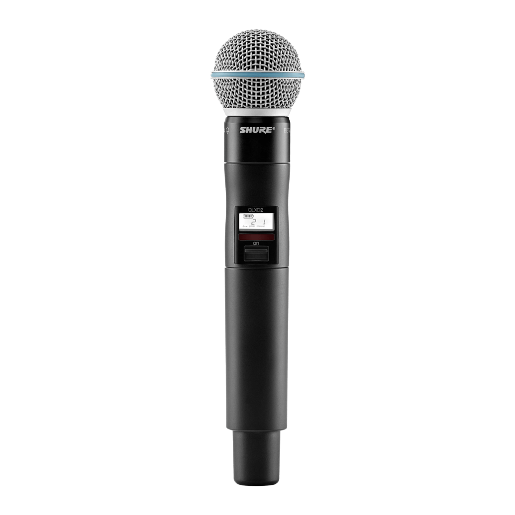 SHURE QLXD2/B58=-G51 ручной передатчик с капсюлем Beta 58, динамический суперкардиоидный, 470-534 МГ