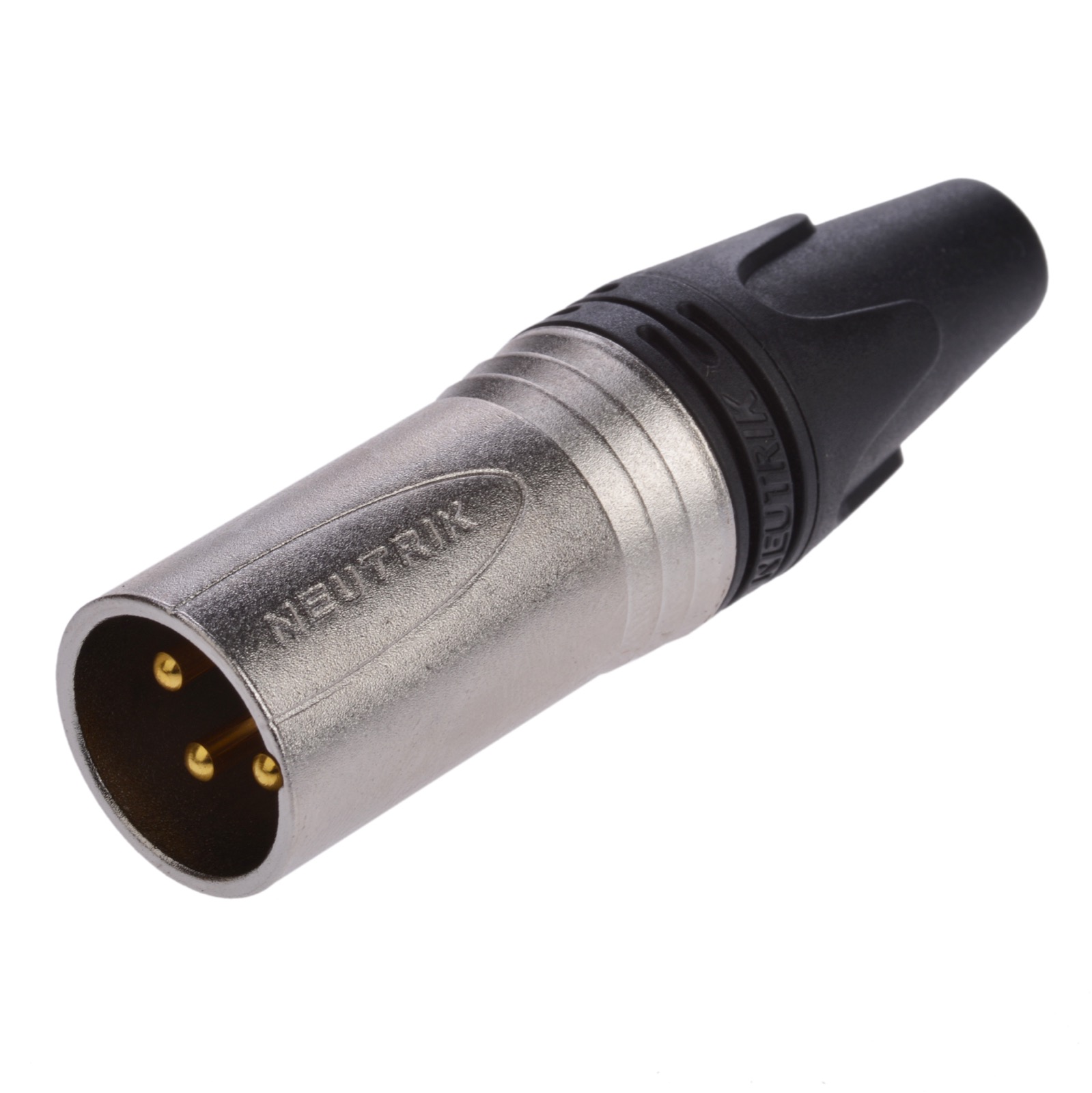 NEUTRIK NC3MXX Разъем cannon кабельный папа 3-х контактный, цвет: Черный/ Серебристый, XLR