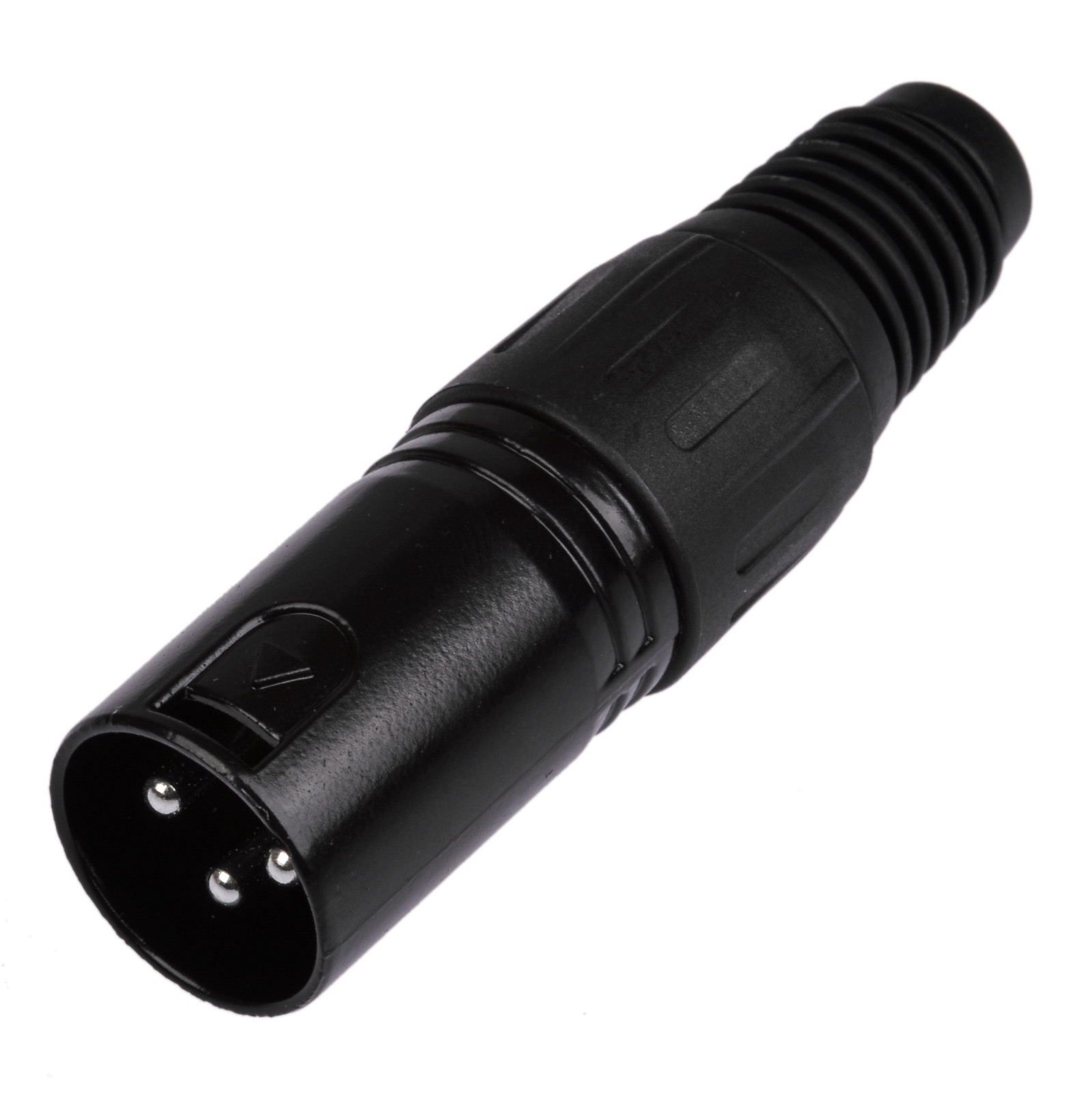 ROXTONE RX004M Разъем cannon кабельный папа 3-х контактный, цвет: черный XLR