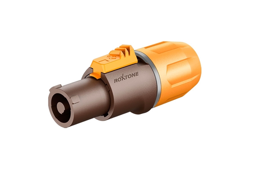 ROXTONE RAC3FCI-WP Brown Разъем кабельный типа powercon, пыле и влаго защищенный, 3-х контактный, "f