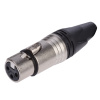 NEUTRIK NC3FXX Разъем cannon кабельный мама 3-х контактный, цвет: Черный/ серебристый XLR