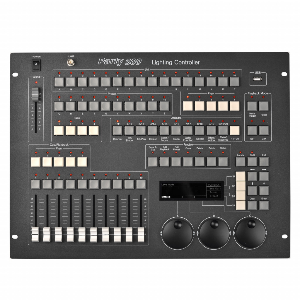 Контроллер освещения PRSTAGE DMX Console Party 500 
